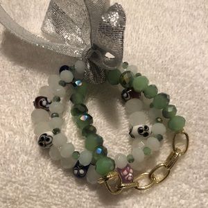 Triple bead stack bracelets